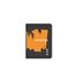 ZX005 funda para tablet 20,3 cm (8") Folio Negro, Naranja