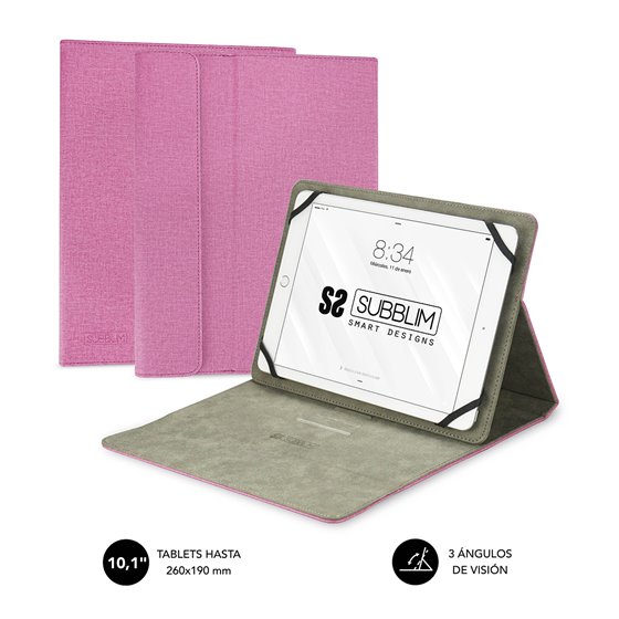 Funda Tablet Clever Stand Tablet Case 10,1" Pink