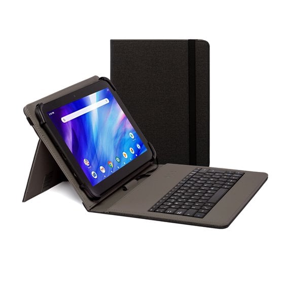 FUNDA TECLADO USB DE 9,7" A 10.5" NEGRA