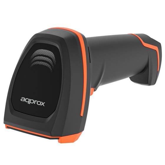 appLS24 Lector de códigos de barras portátil 1D/2D Negro, Naranja