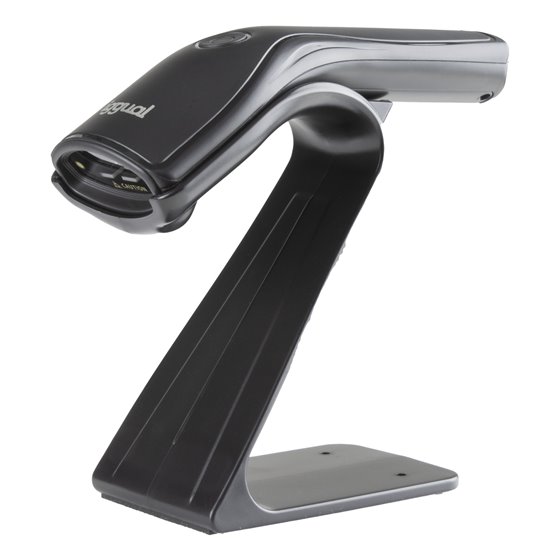 Lector código barras 2D USB botón soporte