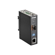 DIS-M100G-SW convertidor de medio 4000 Mbit/s Multimodo, Monomodo Negro