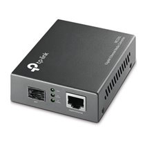 MC220L convertidor de medio 1000 Mbit/s Multimodo, Monomodo Negro