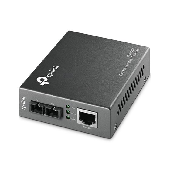 MC110CS convertidor de medio 100 Mbit/s 1310 nm Monomodo Negro