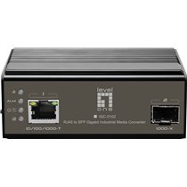 IGC-0102 convertidor de medio 1000 Mbit/s Negro