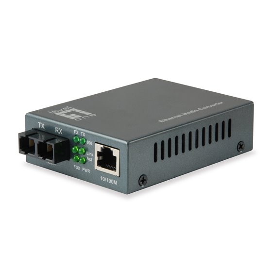 FVT-1104 convertidor de medio 100 Mbit/s 1310 nm Monomodo Negro