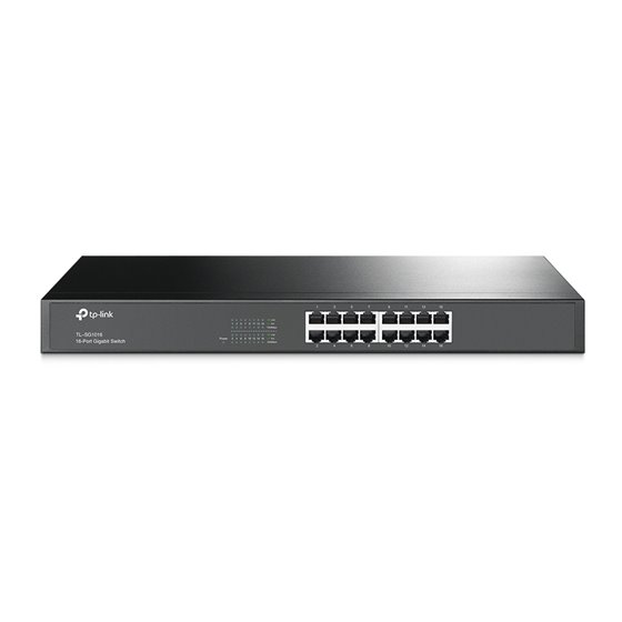 TL-SG1016 switch No administrado Gigabit Ethernet (10/100/1000) 1U Negro