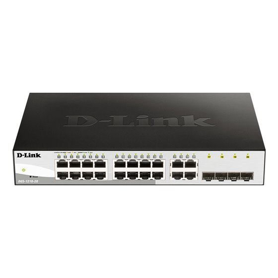 DGS-1210-20 switch Gestionado L2 Gigabit Ethernet (10/100/1000) 1U Negro