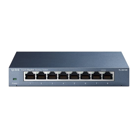 TL-SG108 No administrado Gigabit Ethernet (10/100/1000) Negro