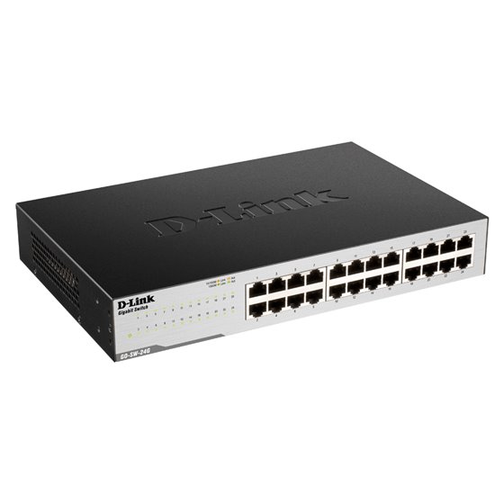 GO-SW-24G switch No administrado Gigabit Ethernet (10/100/1000) Negro