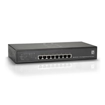 Switch Gigabit Ethernet PoE de 8 puertos, 61.6W, 802.3at PoE+, 4 Puertos PoE