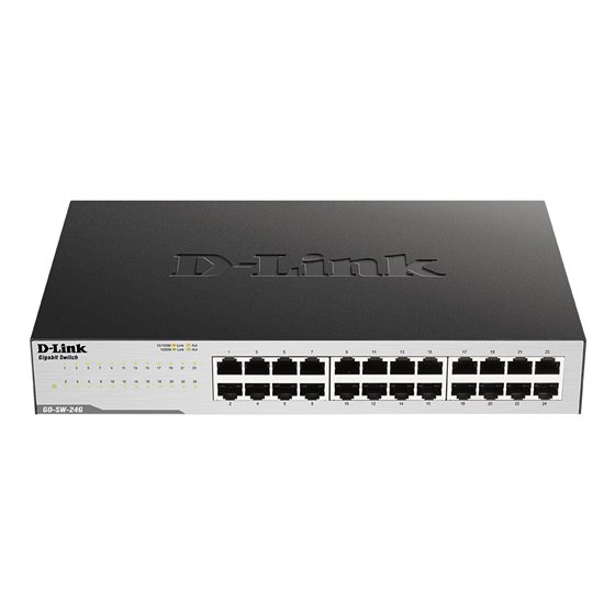 GO-SW-24G No administrado L2 Gigabit Ethernet (10/100/1000) 1U Negro