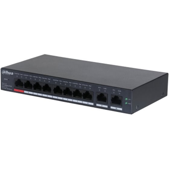 DH-CS4010-8ET-110 switch Gestionado L2 Fast Ethernet (10/100) Energía sobre Ethernet (PoE) Negro