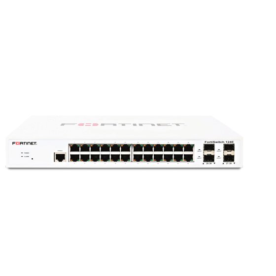 FortiSwitch 124E Gestionado L2 Gigabit Ethernet (10/100/1000) 1U Blanco