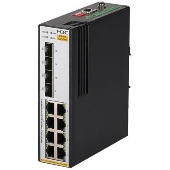 H3C IE4320-12P-UPWR L2 INDUSTRIAL ETHERNET SWITCH WITH 8*10/