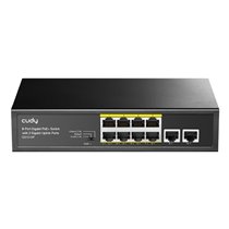 GS1010P switch Gigabit Ethernet (10/100/1000) Energía sobre Ethernet (PoE) Montaje en pared/escritorio Negro