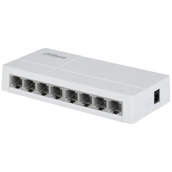 PoE DH-SF1008 switch No administrado Fast Ethernet (10/100) Energía sobre Ethernet (PoE) Escritorio Gris claro