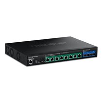 TPE-7124SBF switch Gestionado 10G Ethernet (100/1000/10000) Energía sobre Ethernet (PoE) Negro