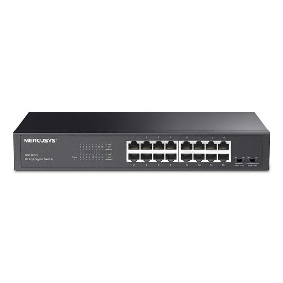 MS116GS switch Gigabit Ethernet (10/100/1000) Negro
