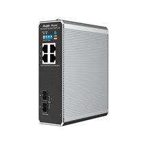 RG-NIS2100 Gestionado L2 Gigabit Ethernet (10/100/1000) Energía sobre Ethernet (PoE) Negro, Acero inoxidable
