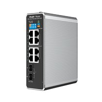 RG-NIS2100 Gestionado L2 Gigabit Ethernet (10/100/1000) Energía sobre Ethernet (PoE) Negro, Acero inoxidable