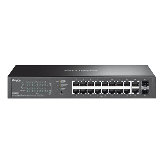 ES220GP switch Gestionado Gigabit Ethernet (10/100/1000) Energía sobre Ethernet (PoE) Negro