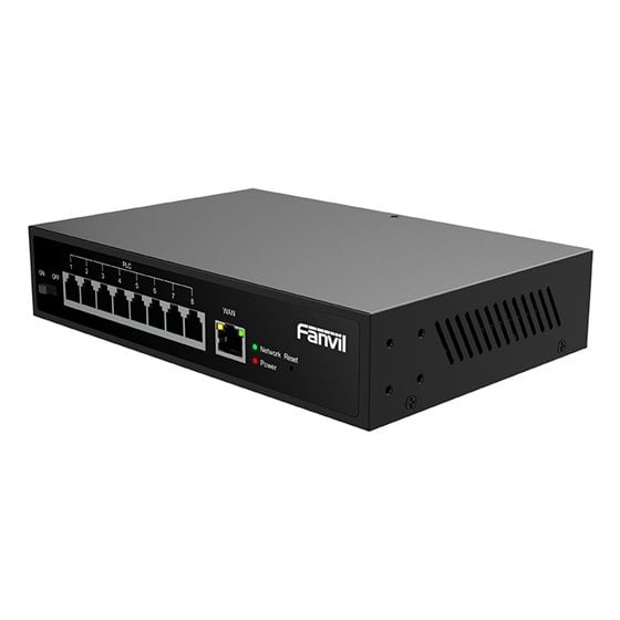 PN8 switch No administrado Fast Ethernet (10/100) Negro