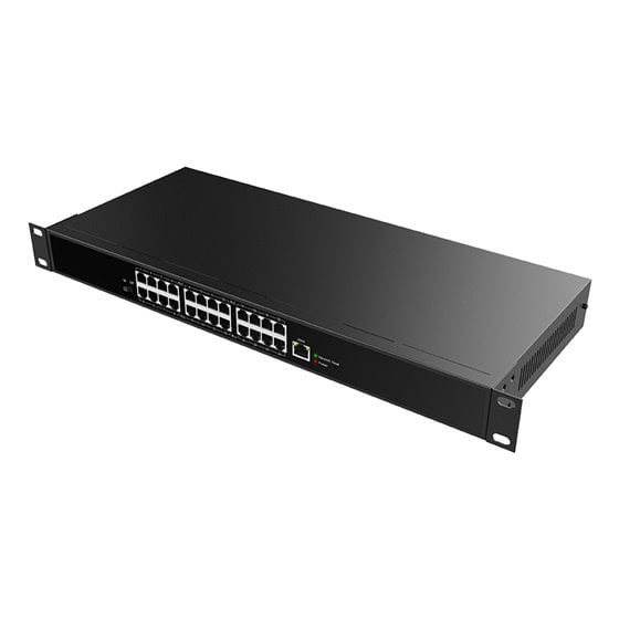PN24 switch No administrado Fast Ethernet (10/100) Negro