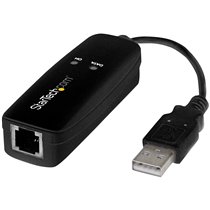 Fax Módem USB 2.0 Externo de 56K V.92 Basado en Hardware - Con Velocidades de Transferencia de Hasta 56Kbps (datos) 14,4Kbps(Fax