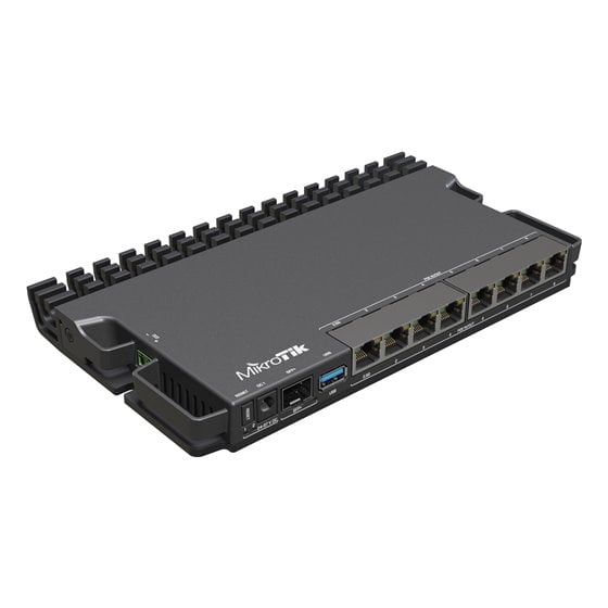 RB5009UPR+S+IN router 2.5 Gigabit Ethernet, Gigabit Ethernet Negro