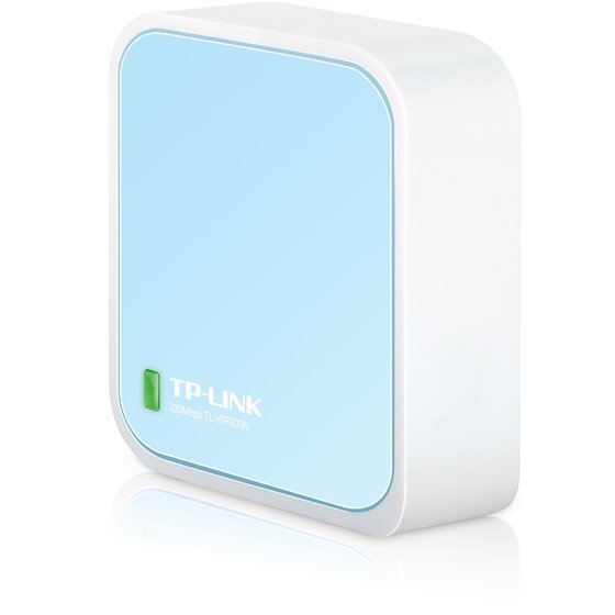 TL-WR802N router inalámbrico Ethernet rápido Banda única (2,4 GHz) Azul, Blanco