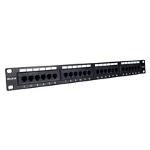 Panel de transferencia 19" 24P Cat.6 UTP RJ45 DUAL 1U - PU 2420