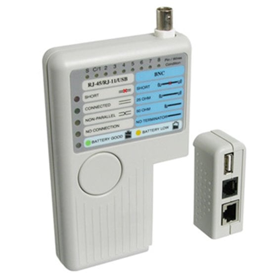 WPC-TST-002 Blanco comprobador de cables de red