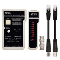 TESTEADOR PARA CABLE RJ11/RJ12/RJ45, COAXIAL