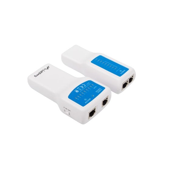 NT-0402 comprobador de cables de red Comprobador de alimentación PoE Azul, Blanco