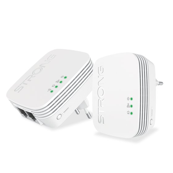 POWERLWF600DUOMINI adaptador de red PowerLine 600 Mbit/s Ethernet Wifi Blanco 2 pieza(s)