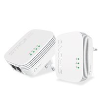 POWERLWF600DUOMINI adaptador de red PowerLine 600 Mbit/s Ethernet Wifi Blanco 2 pieza(s)