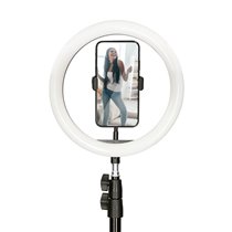 KIT STUDIO LIVE MAX ARO DE LUZ CON TRÍPODE SUELO 1,60 M PARA SMARTPHONE