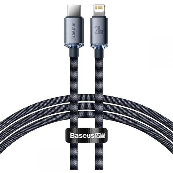 CAJY000201 cable de teléfono móvil Gris 1,2 m USB C Lightning