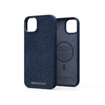 Salmon Leather Magsafe Case - iPhone 14 Plus - Blue