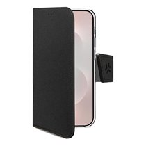 WALLY funda para teléfono móvil 17 cm (6.7") Funda cartera Negro