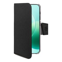 WALLY funda para teléfono móvil 17 cm (6.7") Funda cartera Negro