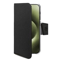 WALLY funda para teléfono móvil 16 cm (6.3") Funda cartera Negro