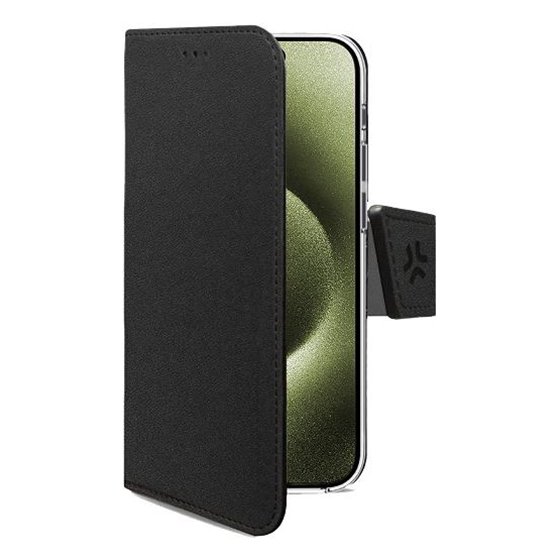WALLYMAG funda para teléfono móvil 16 cm (6.3") Funda cartera Negro