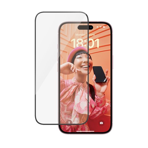 Screen Protector iPhone 15 | Ultra-Wide Fit w. EasyAligner Protector de pantalla Apple 1 pieza(s)