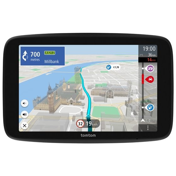 GO Camper Max navegador Fijo 17,8 cm (7") Pantalla táctil 400 g Negro