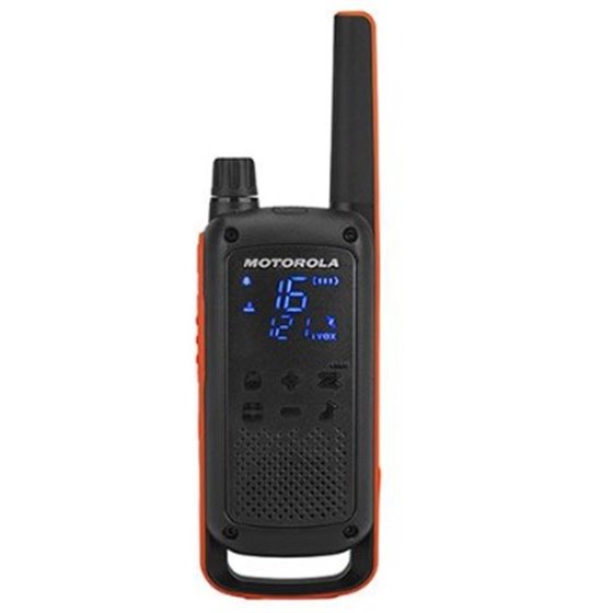 T82 Twin Pack & Chgr two-way radios 16 canales Negro, Naranja