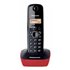 KX-TG1611 Teléfono DECT Identificador de llamadas Negro, Rojo