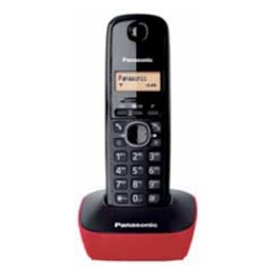KX-TG1611 Teléfono DECT Identificador de llamadas Negro, Rojo