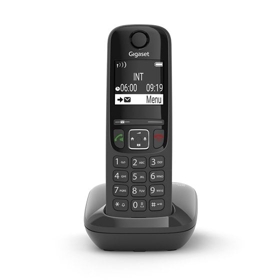 AS690 Teléfono DECT/analógico Identificador de llamadas Negro